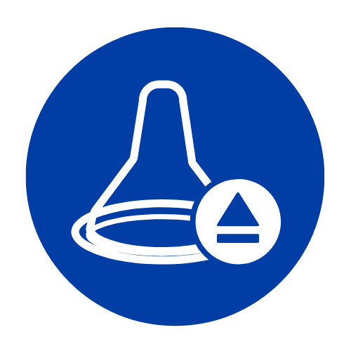 Higieniczny zrzut osłonek