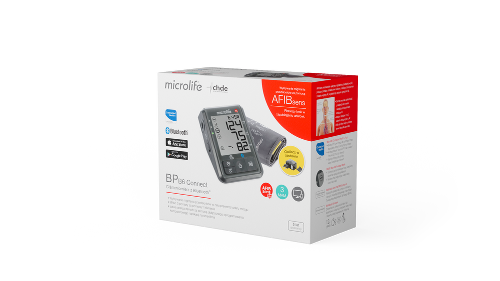 Ciśnieniomierz automatyczny Microlife BP B6 Afib - Connect Bluetooth