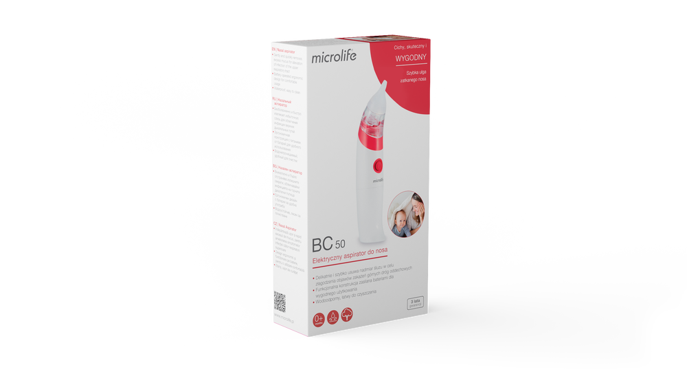 MICROLIFE Elektryczny aspirator do nosa BC 50
